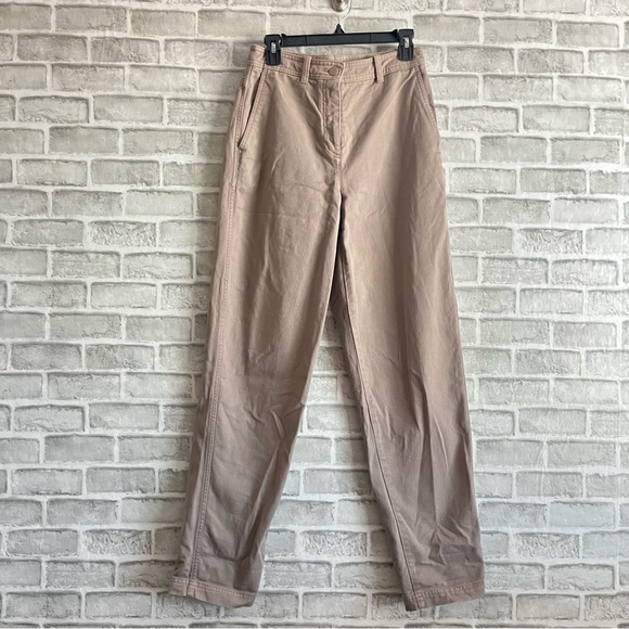 The Group Babaton Light Brown High Rise Baggy Loose Wide Leg Denim Jeans Sz 4 - Picture 4 of 7